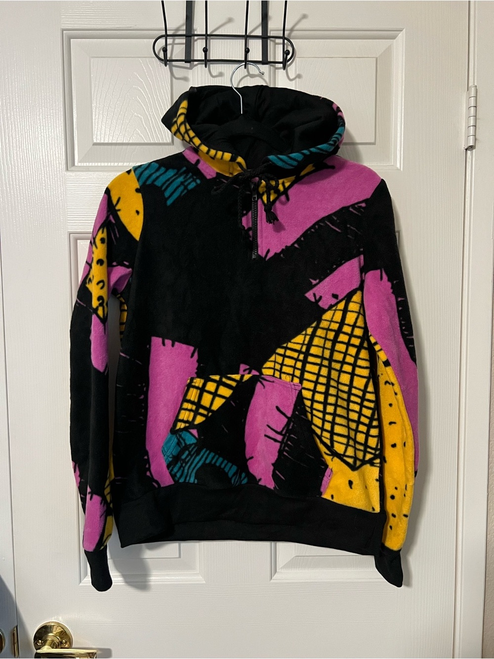NWT Boxlunch Disney The Nightmare before Christmas Sally’s Patch Fleece XS